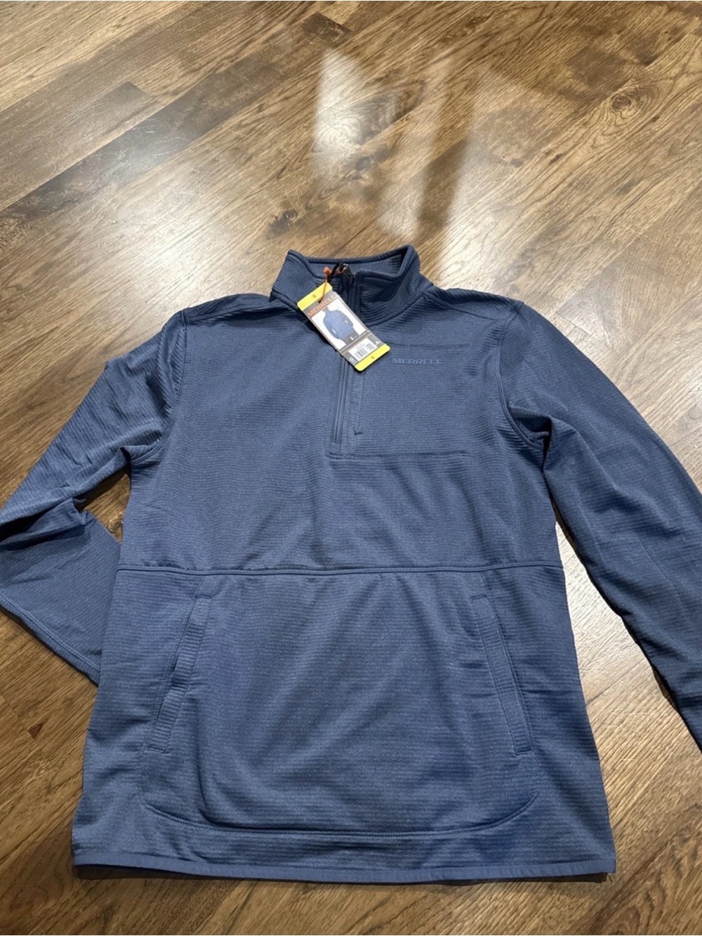 Merrell NWT Size Small Blue Quarter-Zip Lightweight Pullover-001*